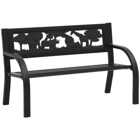 Banc de jardin Banquette de jardin Siège/Chaise pour enfants 86 cm Acier BTEB17488 (1/5)