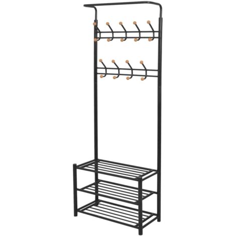 Furniture Limited - Porte-manteau avec rangement pour chaussures (1/4)