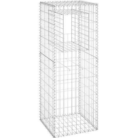 INLIFE Poteau à panier de gabion 50x50x140 cm Fer (1/5)