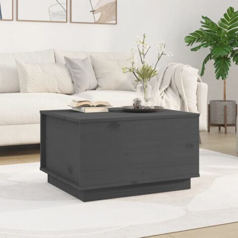 Table basse, Table de Salon, Table d'appoint, Design Moderne Gris 60x50x35 cm Bois massif de pin XZZ15040293 (1/5)