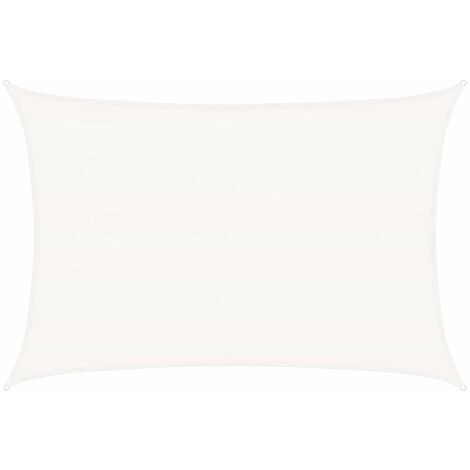 Voile d'ombrage - Toile d'ombrage - Auvent Imperméable - UV Protection pour Terrasse Jardin Extérieur - 160 g/m² Blanc 5x7 m PEHD XDNXN85413 (1/5)