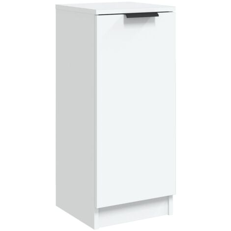 Buffet，Bahut， Meuble de Rangement pour Salon, Bureau Blanc 30x30x70 cm Bois d'ingénierie,Moderne FBV34832 (1/5)