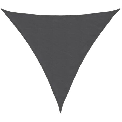 Parasol, Parasol de jardin pour balcon, terrasse, piscine, Parasol d'extérieur en tissu Oxford triangulaire 3,6x3,6x3,6 m Anthracite HNDX365341 (1/4)