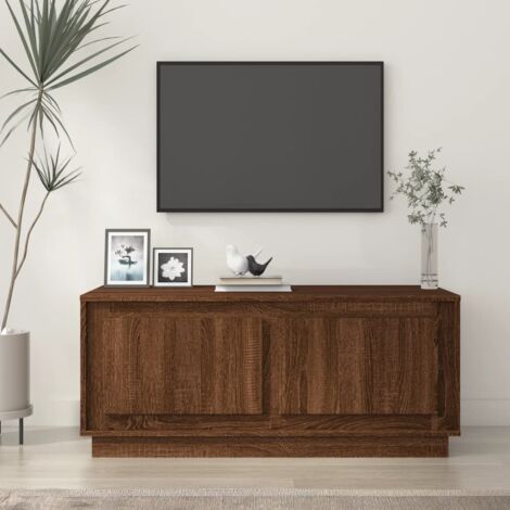 Table basse, Table de Salon, Table d'appoint chêne marron 102x50x44 cm bois d'ingénierie XZZ71372561 (1/5)