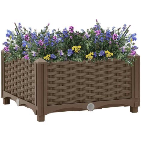 Jardinière,Lit surélevé,Pot de Fleurs 40x40x23 cm Polypropylène XZZZ172742 (1/5)
