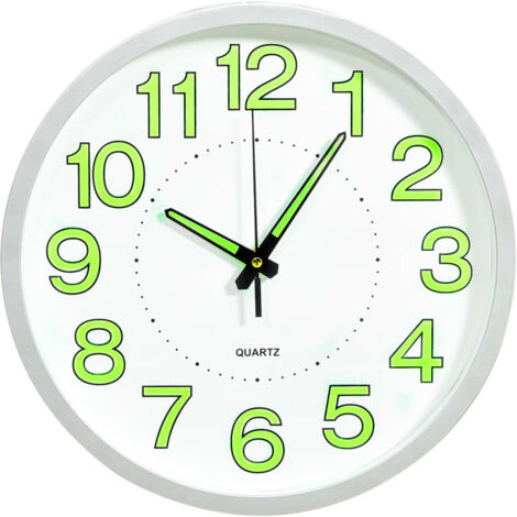 Horloge murale,Décoration murale,Pendule Murale lumineuse Blanc 30 cm VDVM651658 (1/5)