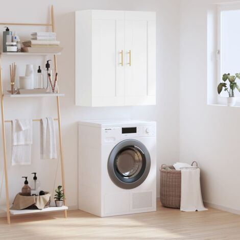 Armoire murale  Meuble de rangement  Armoire suspendue blanc 69,5x34x90 cm bois d'ingénierie XZZZ407613 (1/5)