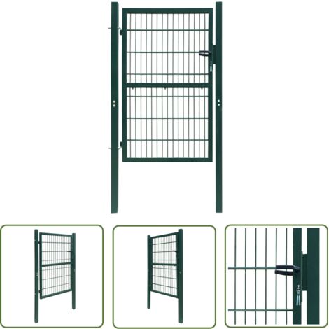 Portillon 2D (simple) Vert 106x190 cm (1/5)