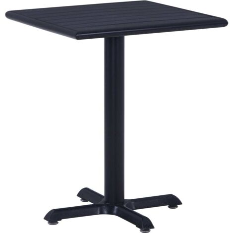 Table de jardin,Table meuble de Balcon,Table d'extérieur Noir 60x60x75 cm -44628 (1/5)