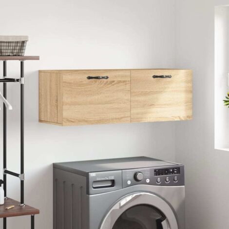 Armoire murale  Meuble de rangement  Armoire suspendue chêne sonoma 100x36,5x35 cm bois d'ingénierie XZZZ775526 (1/5)
