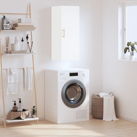 Armoire murale  Meuble de rangement  Armoire suspendue blanc 34,5x34x90 cm XZZZ541692 (1/5)