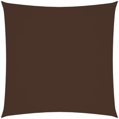 Voile de parasol,Voile d'ombrage pour Jardin Balcon en Tissu Oxford carré 5x5 m Marron -45219 (1/5)