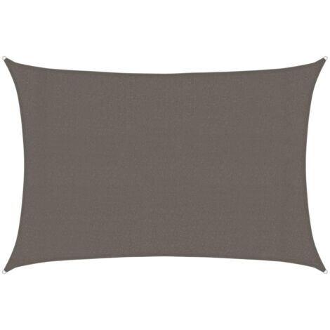 Voile d'ombrage - Toile d'ombrage - Auvent Imperméable - UV Protection pour Terrasse Jardin Extérieur - 160 g/m² Anthracite 3x4,5 m PEHD XDNXN35825 (1/5)