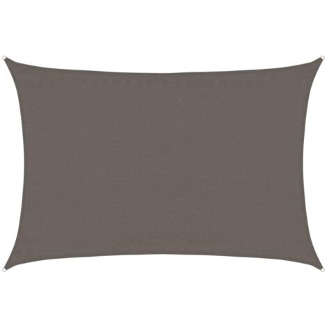 Voile d'ombrage - Toile d'ombrage - Auvent Imperméable - UV Protection pour Terrasse Jardin Extérieur - 160 g/m² Anthracite 3,5x4,5 m PEHD XDNXN73512 (1/5)