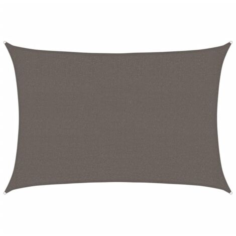 Voile d'ombrage - Toile d'ombrage - Auvent Imperméable - UV Protection pour Terrasse Jardin Extérieur - 160 g/m² Anthracite 2,5x3,5 m PEHD XDNXN46900 (1/5)