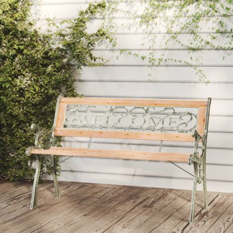 Banc de jardin Banquette de jardin Siège/Chaise de jardin 122 cm Bois de sapin massif BTEB46238 (1/5)