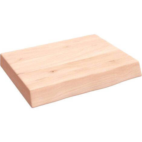 Étagère murale Étagère suspendue Etagères Flottantes 40x30x6 cm bois de chêne massif non traité BRZH803807 (1/4)