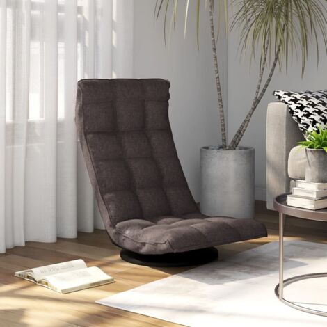 Chaise de sol pivotante  Fauteuil de Bureau, Salon Taupe Tissu BSRHS381125 (1/5)