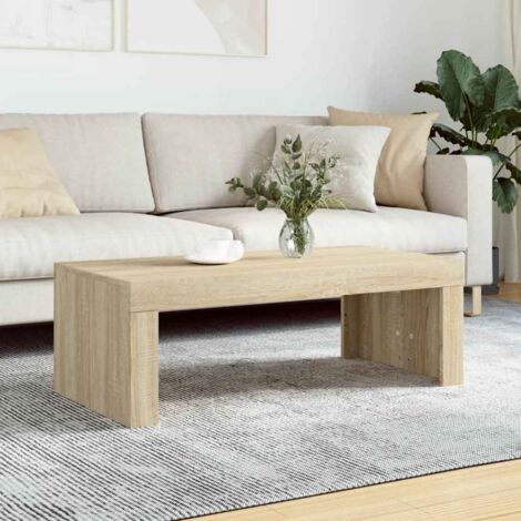 Table basse,Table d'appoint,Table de Salon chêne sonoma 102x50x36 cm bois d'ingénierie DGBDF105418 (1/5)
