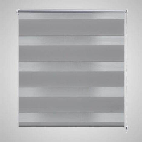 Store enrouleur tamisant, Store jour nuit, Rideau occultant Isolant et Thermique 120 x 230 cm gris MAE8092 (1/5)