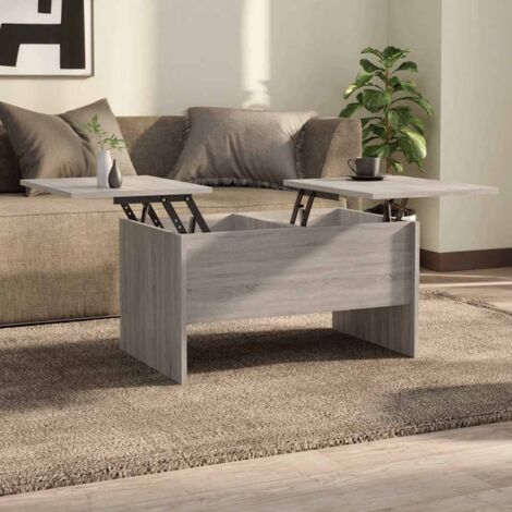 Table basse, Table d'appoint, Design Moderne,Table de Salon Sonoma gris 80x50x42,5 cm Bois d'ingénierie XZZ41532534 (1/5)