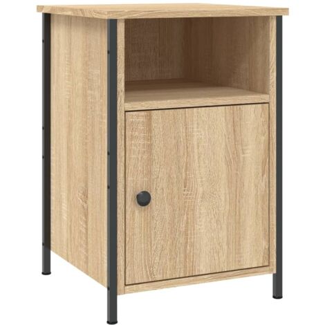 Table de chevet Table d'Appoint chêne sonoma 40x42x60 cm bois d'ingénierie VGT49086 (1/5)