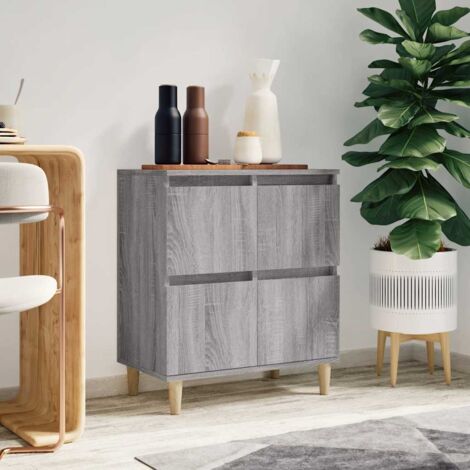 Buffet,Bahut, Meuble de Rangement pour Salon, Bureau, Sonoma gris 60x35x70 cm Bois d'ingénierie, Armoire de Rangement FBV65115 (1/4)