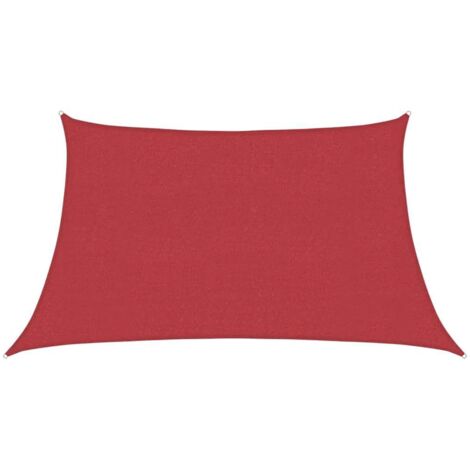 Voile d'ombrage - Toile d'ombrage - Auvent Imperméable - UV Protection pour Jardin Terrasse - 160 g/m² Rouge 3/4x2 m PEHD XDNXN61382 (1/5)