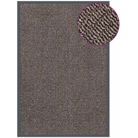 Paillasson,Tapis d'entrée,Tapis de Porte Intérieur et Extérieur touffeté 80x120 cm Marron foncé VDVM111225 (1/5)