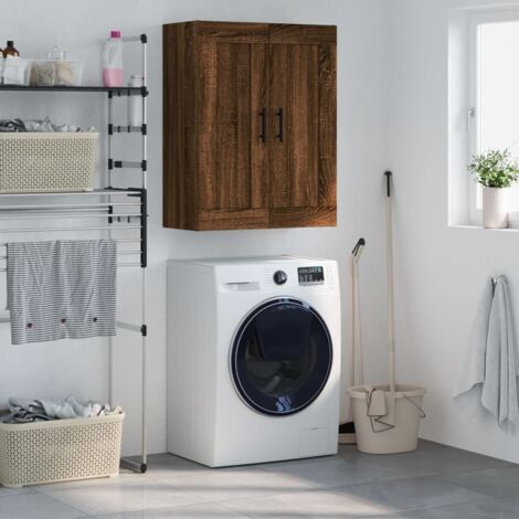 Armoire murale  Meuble de rangement  Armoire suspendue chêne marron 69,5x34x90 cm bois d'ingénierie XZZZ570505 (1/5)