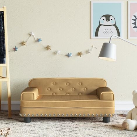 Canapé pour enfants,Canapé de Salon,Fauteuil Club marron 70x45x30 cm velours DGBDF569798 MaisonChic (1/5)