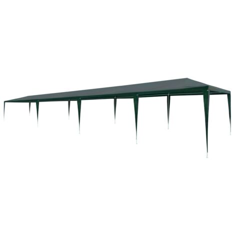 Tente de réception,Tonnelle de Jardin,Chapiteau,Barnum 3x12 m PE Vert XZZ14772 (1/5)