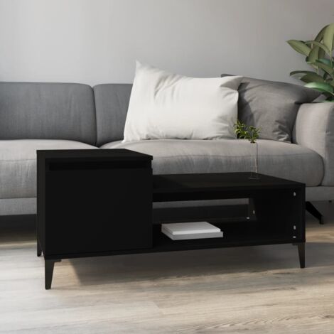 Table basse, Table de Salon, Table d'appoint, Design Moderne Noir 100x50x45 cm Bois d'ingénierie XZZ85233897 (1/5)