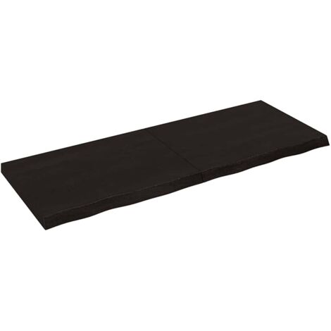 Étagère murale Étagères flottante gris foncé 160x60x6 cm bois chêne massif traité CNENE301614 (1/5)