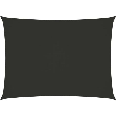 Voile de parasol,Voile d'ombrage pour Jardin Balcon en Tissu Oxford rectangulaire 2,5x4 m Anthracite -93698 (1/5)
