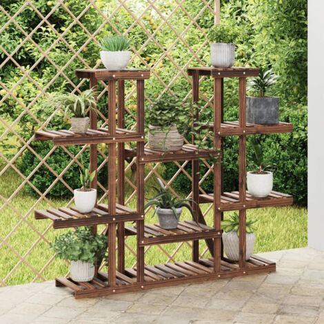 Support à fleurs，Étagère à Fleurs，Banc à Fleurs 110x25x110,5 cm bois massif de sapin VDVM640742 (1/5)