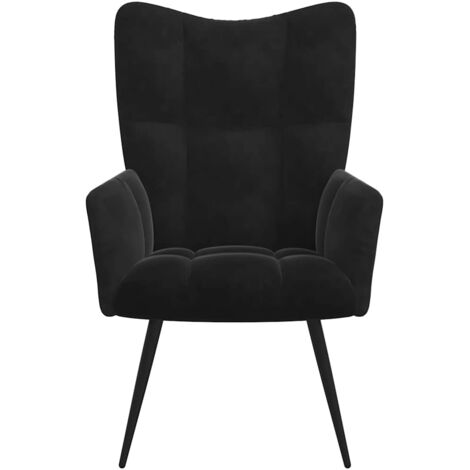 Chaise de relaxation Noir Velours (1/5)