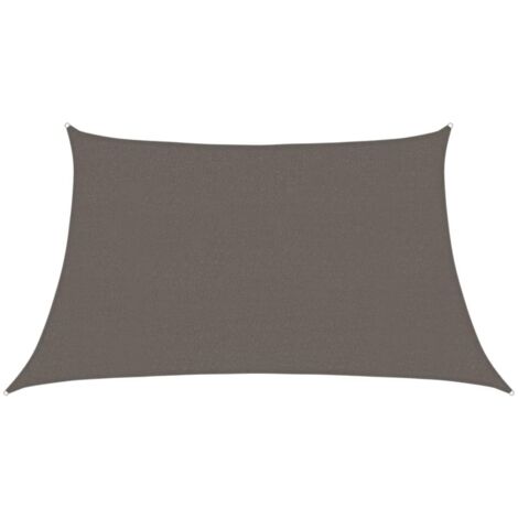 Voile d'ombrage - Toile d'ombrage - Auvent Imperméable - UV Protection pour Terrasse Jardin Extérieur - 160 g/m² Anthracite 3/4x2 m PEHD XDNXN12135 (1/5)