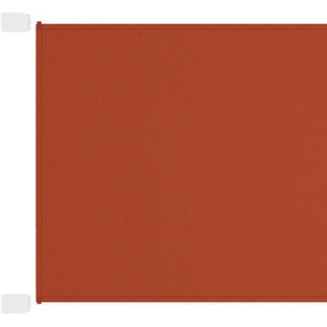 Auvent vertical, Brise-vue de balcon, Store vertical pour balcon et terrasse Terre cuite 100x800 cm Tissu oxford LKOWF81553 (1/5)
