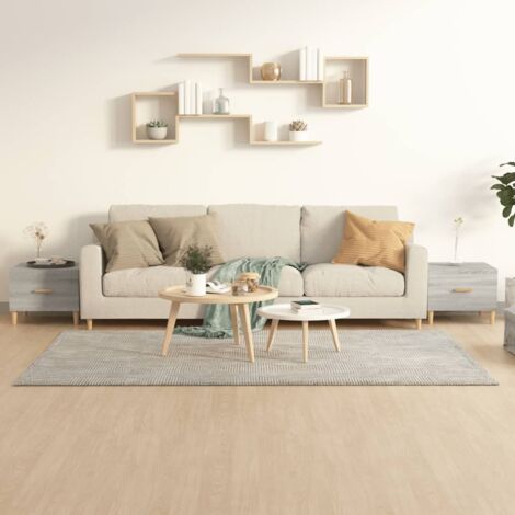 Lot de 2 Tables basses, Table d'appoint, Design Moderne,Table de Salon Sonoma gris 50x50x40 cm Bois d'ingénierie XZZ83761654 (1/5)