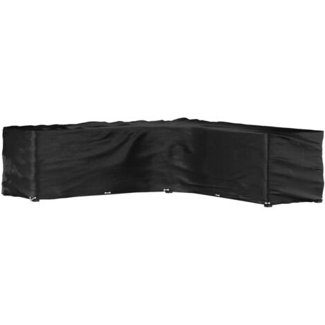 Housse pour mobilier de jardin Housse de salon de jardin Bâche de Meubles d'extérieur Couverture de Jardin en forme de L 20 œillets 300x300x90cm XFNRX469536 (1/5)
