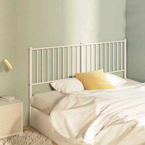 Tête de lit，Design industriel，Panneau de lit，Décoration murale métal blanc 160 cm XZZ71778 (1/5)