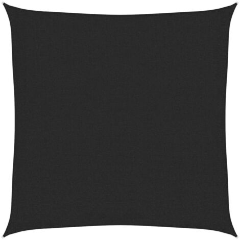 Voile d'ombrage - Toile d'ombrage - Auvent Imperméable - UV Protection pour Terrasse Jardin Extérieur - 160 g/m² Noir 2,5x2,5 m PEHD XDNXN51693 (1/5)