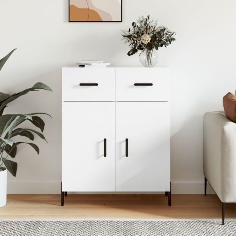 Buffet,Bahut,Meuble de Rangement pour Salon, Salle à Manger, Cuisine blanc 69,5x34x90 cm bois d'ingénierie DGBDF872309 (1/5)
