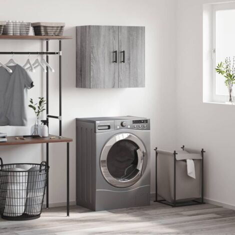 Furniture Limited - Armoire murale sonoma gris 60x31x60 cm bois d (1/5)