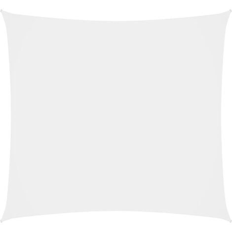 Voile de parasol,Voile d'ombrage pour Jardin Balcon en Tissu Oxford carré 4x4 m Blanc -33605 (1/5)