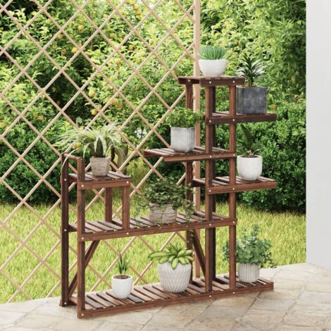 Support à fleurs,Étagère à Fleurs,Banc à Fleurs 110x25x111 cm bois massif de sapin VDVM268906 (1/5)