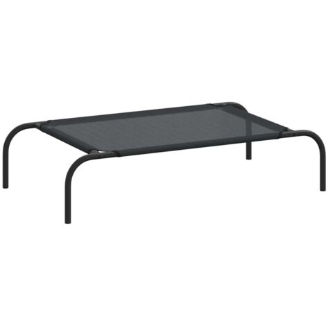 Lit surélevé pour chien Lit pour animal Corbeille pour chien Panier pour chien Noir S Textilène XZZZ132268 (1/5)