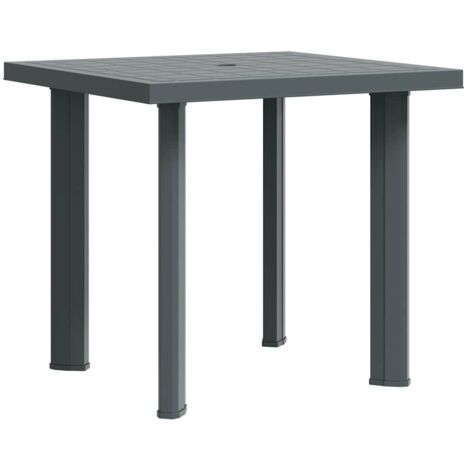 Table de jardin Table de patio Table d'extérieur Vert 80x75x72 cm Plastique BZTHBS633416 (1/5)