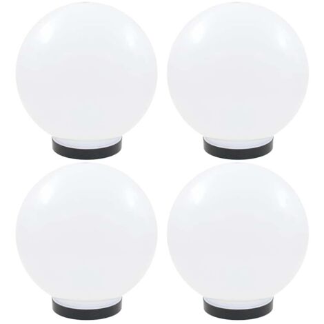 4 pcs Lampes à LED sous forme de boule Sphérique Lampe d'extérieur 25 cm PMMA NREFC49481 (1/5)
